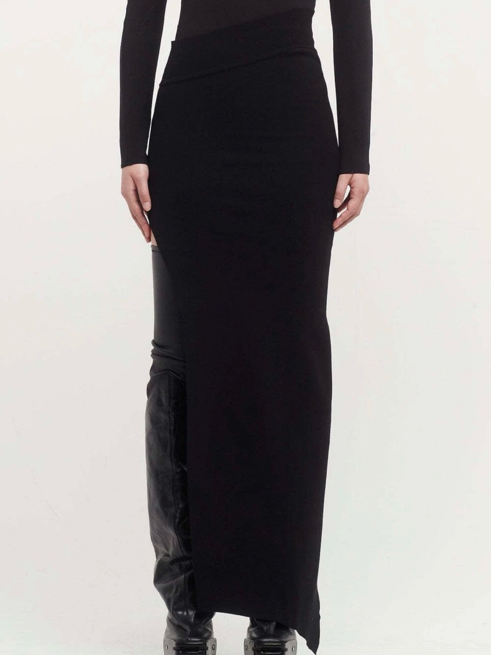 Rick Owens Edfu Knit Ankle Skirt
